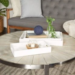 Coupon π Set of 3" White Mango Wood Contemporary Trays, 2" x 16" x 10" by Ivory and Iris π€© 13 Coupon π Set of 3" White Mango Wood Contemporary Trays, 2" x 16" x 10" by Ivory and Iris π€© -Cheap Ivory and Iris Store D511421S 7