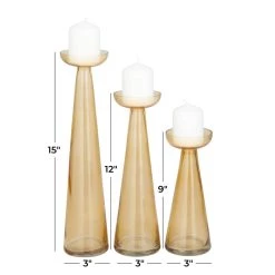 Top 10 βοΈ Set of 3 Gold Glass Contemporary Candle Holder, 3" x 3" x 3" by Ivory and Iris π 12 Top 10 βοΈ Set of 3 Gold Glass Contemporary Candle Holder, 3" x 3" x 3" by Ivory and Iris π -Cheap Ivory and Iris Store D511449S 6