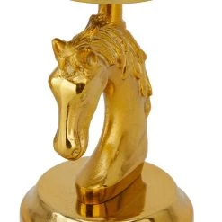 Hot Sale ⭐ Set of 2 Gold Aluminum Contemporary Candle Holder, 4" x 4" x 5" by Ivory and Iris 😉 -Cheap Ivory and Iris Store D511458S 3