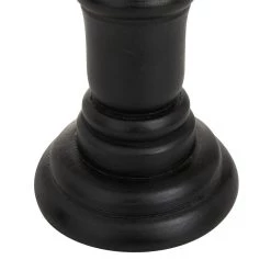 Discount 🔥 Set of 3 Black Mango Wood Traditional Candle Holders, 10" x 4" x 4" by Ivory and Iris 😍 -Cheap Ivory and Iris Store D511459S 4