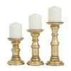 Top 10 🛒 Gold Wood Traditional Candle holder 10",8",6" by Ivory and Iris 🥰