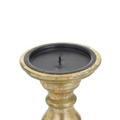 Top 10 🛒 Gold Wood Traditional Candle holder 10",8",6" by Ivory and Iris 🥰 -Cheap Ivory and Iris Store D511461S 3