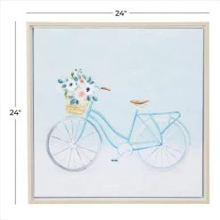 Budget 💯 Multi Polystone French Country Framed Wall Art, 25" x 25" by Ivory and Iris 🥰 -Cheap Ivory and Iris Store D511478S 6