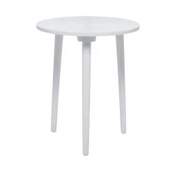 Best deal ❤️ White Mango Wood Contemporary Accent Table, 21" x 18" x 17" by Ivory and Iris 👏