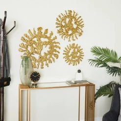Hot Sale β Set of 3 Gold Aluminum Modern Wall Decor, 25" x 25" x 3" by Ivory and Iris π€© 13 Hot Sale β Set of 3 Gold Aluminum Modern Wall Decor, 25" x 25" x 3" by Ivory and Iris π€© -Cheap Ivory and Iris Store D511491S 7
