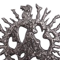 Coupon 🎉 Set of 3 Silver Aluminum Modern Wall Decor, 25" x 25" x 25" by Ivory and Iris 😍 -Cheap Ivory and Iris Store D511492S 4