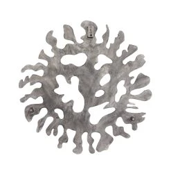 Coupon 🎉 Set of 3 Silver Aluminum Modern Wall Decor, 25" x 25" x 25" by Ivory and Iris 😍 -Cheap Ivory and Iris Store D511492S 5