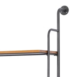 Outlet 👏 Brown Iron Industrial Wall Shelf, 71" x 23" x 12" by Ivory and Iris ⌛ -Cheap Ivory and Iris Store D511493S 4