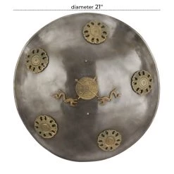 Discount 🔥 Grey Iron Vintage Wall Decor, 21" x 21" x 4" by Ivory and Iris 😍 -Cheap Ivory and Iris Store D511553S 5