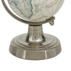 Best deal ✨ Cream Aluminum Traditional Globe, 7" x 5" x 4" by Ivory and Iris 🥰 -Cheap Ivory and Iris Store D511557S 4