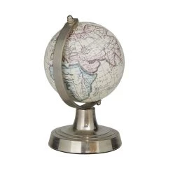 Best deal ✨ Cream Aluminum Traditional Globe, 7" x 5" x 4" by Ivory and Iris 🥰 -Cheap Ivory and Iris Store D511557S 5