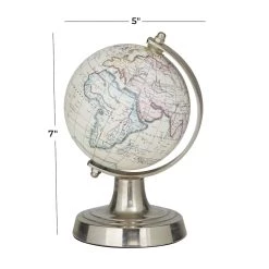 Best deal ✨ Cream Aluminum Traditional Globe, 7" x 5" x 4" by Ivory and Iris 🥰 -Cheap Ivory and Iris Store D511557S 6