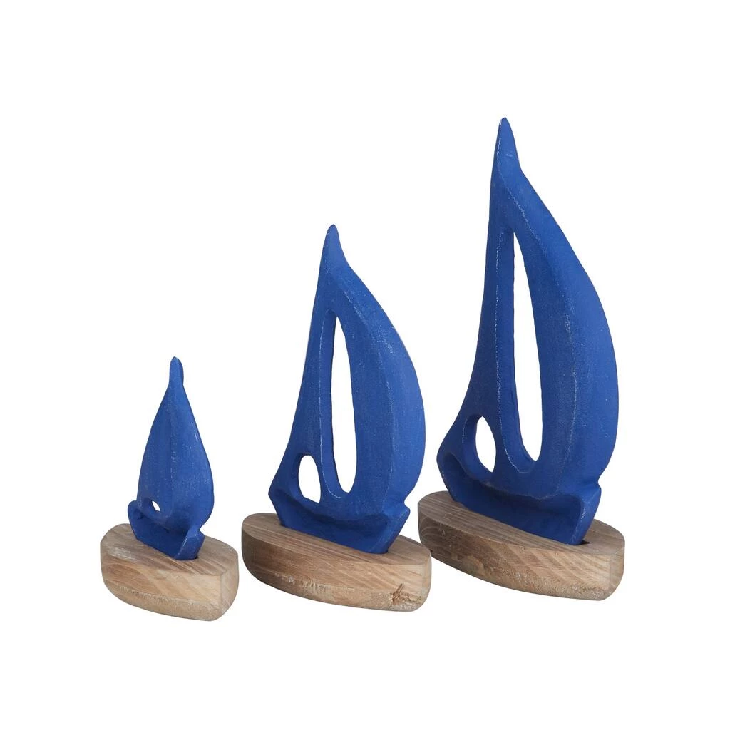 Budget β Set of 3 Blue Iron Coastal Sculpture, 8", 6", 11" by Ivory and Iris π 2 Budget β Set of 3 Blue Iron Coastal Sculpture, 8", 6", 11" by Ivory and Iris π - Image 2