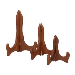 Flash Sale β Set of 3" Brown Mango Wood Traditional Easel, 9", 8", 5" by Ivory and Iris β