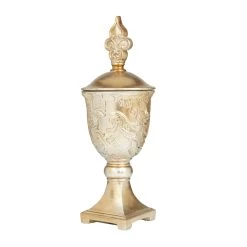 Cheap Ivory and Iris Store 6 Outlet π 19" Gold Traditional Decorative Jar by Ivory and Iris π