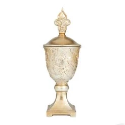 Outlet 😀 19" Gold Traditional Decorative Jar by Ivory and Iris 😍 -Cheap Ivory and Iris Store D609464S 8