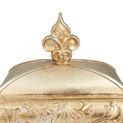 Best Pirce π 11" Gold Rectangular Traditional Decorative Jar by Ivory and Iris π 12 Best Pirce π 11" Gold Rectangular Traditional Decorative Jar by Ivory and Iris π -Cheap Ivory and Iris Store D609468S 4