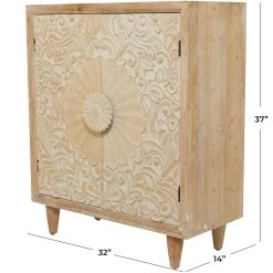 Wholesale π Light Brown Wood Farmhouse Cabinet 37" x 32" x 14" by Ivory and Iris π 14 Wholesale π Light Brown Wood Farmhouse Cabinet 37" x 32" x 14" by Ivory and Iris π -Cheap Ivory and Iris Store D609471S 7