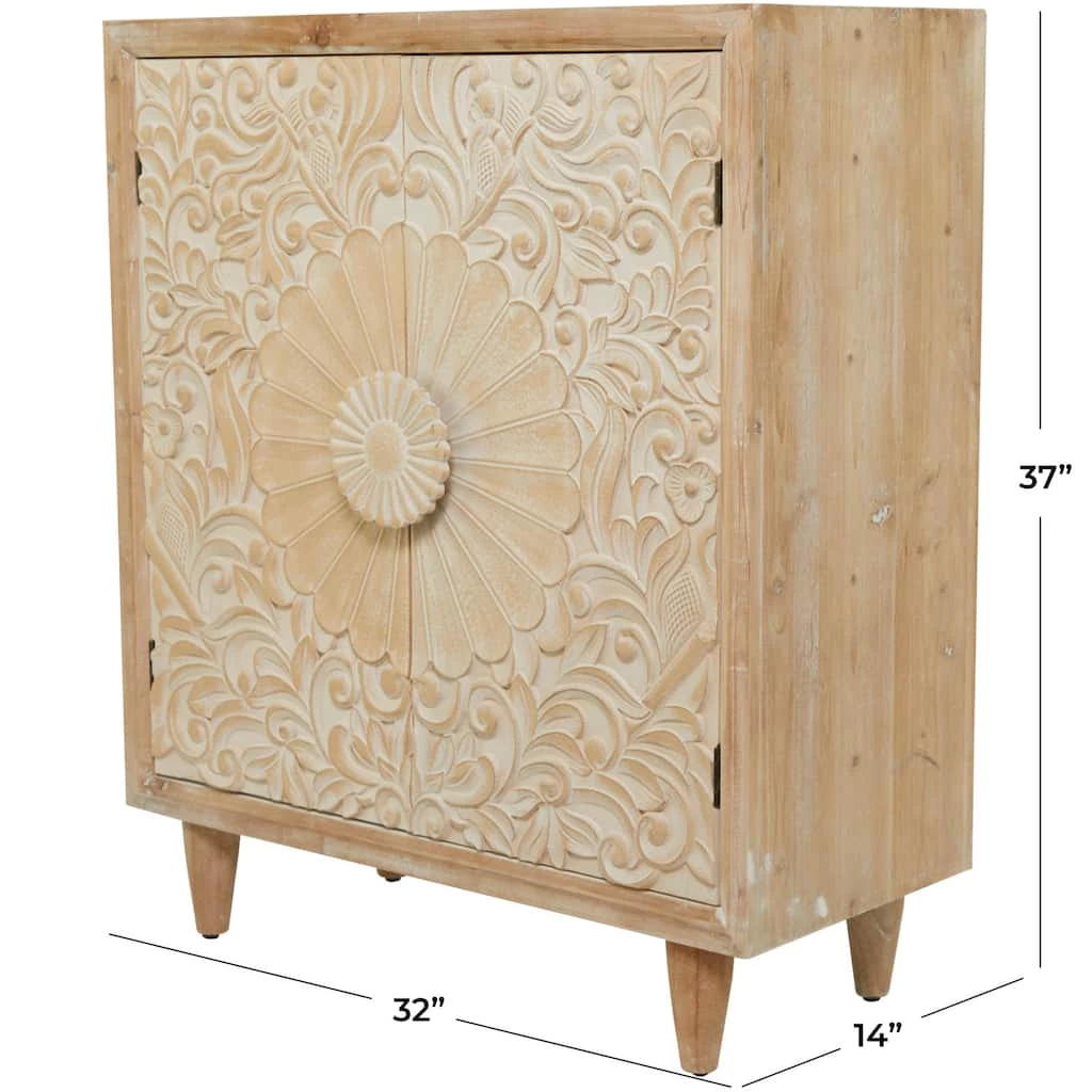 Wholesale π Light Brown Wood Farmhouse Cabinet 37" x 32" x 14" by Ivory and Iris π 7 Wholesale π Light Brown Wood Farmhouse Cabinet 37" x 32" x 14" by Ivory and Iris π - Image 7