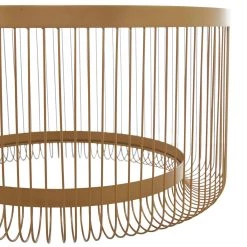 Flash Sale ❤️ Gold Metal Contemporary Coffee Table, 28" x 28" x 15" by Ivory and Iris ⭐ -Cheap Ivory and Iris Store D609493S 4