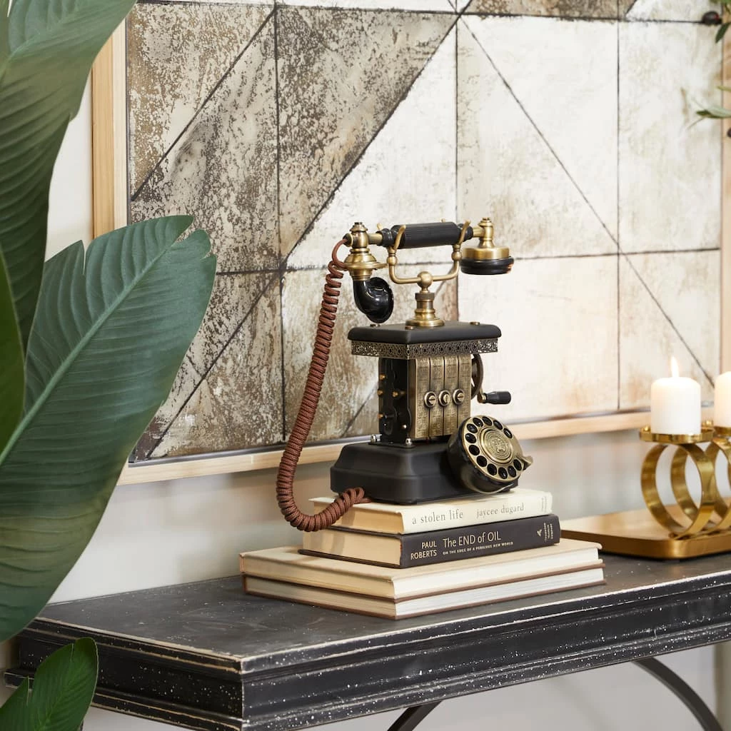 Brand new π Black Bronze Vintage Decorative Rotary Phone, Set of 12" x 12" x 8" by Ivory and Iris β 7 Brand new π Black Bronze Vintage Decorative Rotary Phone, Set of 12" x 12" x 8" by Ivory and Iris β - Image 7