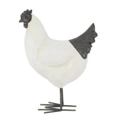 Hot Sale 🎉 White Polystone French Country Garden Sculpture, 17" x 7" x 13" by Ivory and Iris 🔔