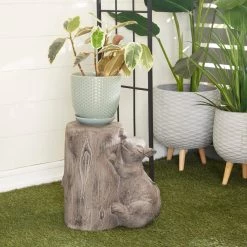 Brand new ❤️ Brown MGO Modern Farmhouse Garden Sculpture, 16" x 16" x 9" by Ivory and Iris ✔️ -Cheap Ivory and Iris Store D610780S 7