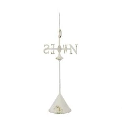 New ⭐ White Metal Country Cottage Garden Sculpture, 48" x 24" x 24" by Ivory and Iris 🛒 -Cheap Ivory and Iris Store D610781S 5