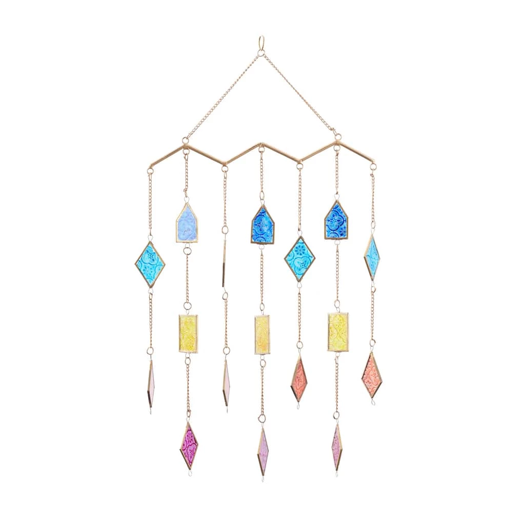 Discount π Multi Metal Contemporary Windchime, 29" x 17" x 2" by Ivory and Iris π 1 Discount π Multi Metal Contemporary Windchime, 29" x 17" x 2" by Ivory and Iris π