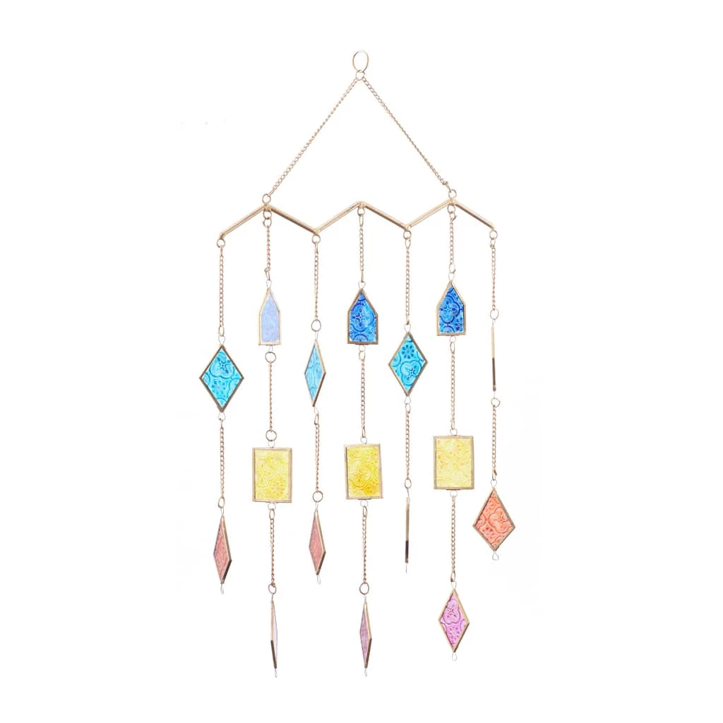 Discount π Multi Metal Contemporary Windchime, 29" x 17" x 2" by Ivory and Iris π 2 Discount π Multi Metal Contemporary Windchime, 29" x 17" x 2" by Ivory and Iris π - Image 2