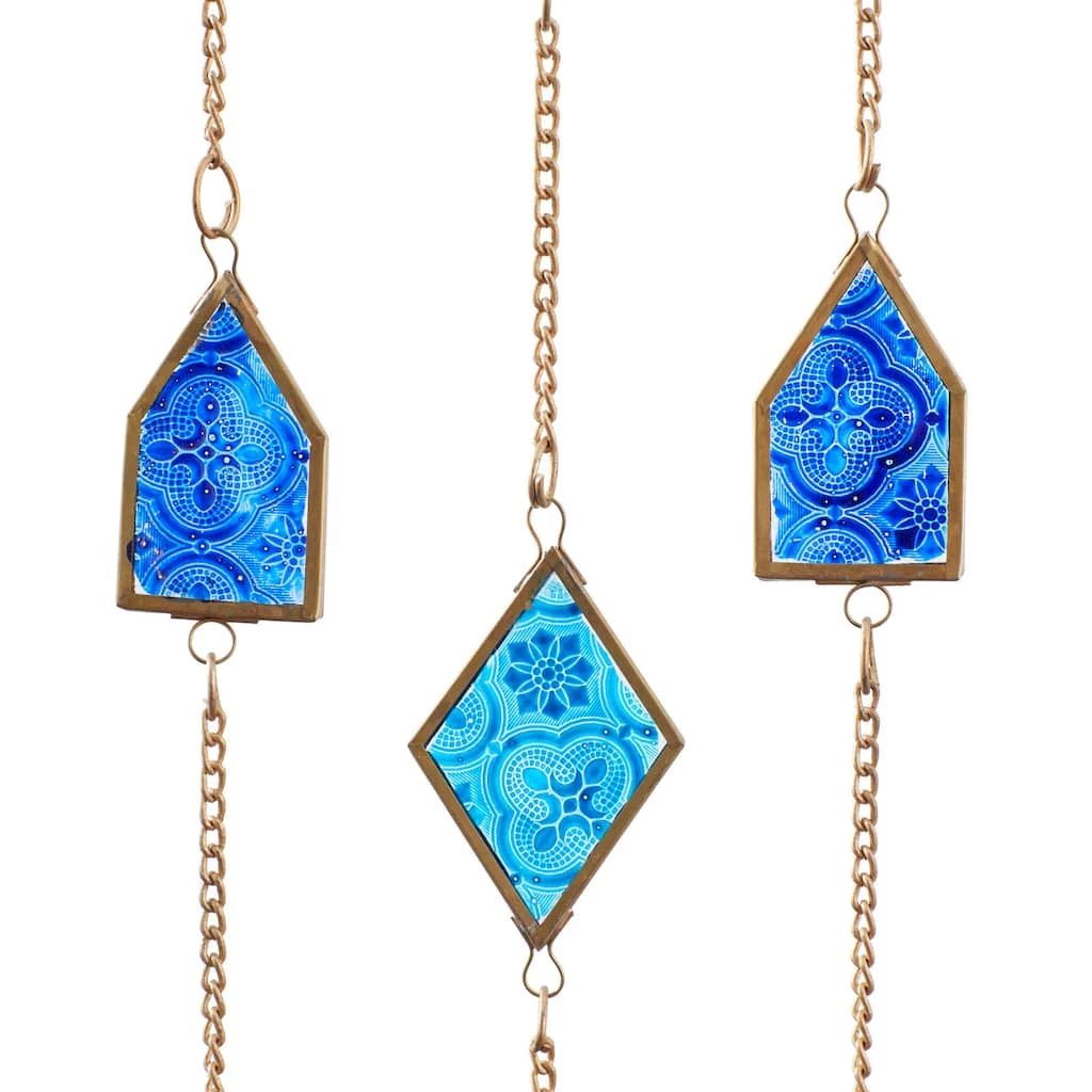 Discount π Multi Metal Contemporary Windchime, 29" x 17" x 2" by Ivory and Iris π 5 Discount π Multi Metal Contemporary Windchime, 29" x 17" x 2" by Ivory and Iris π - Image 5