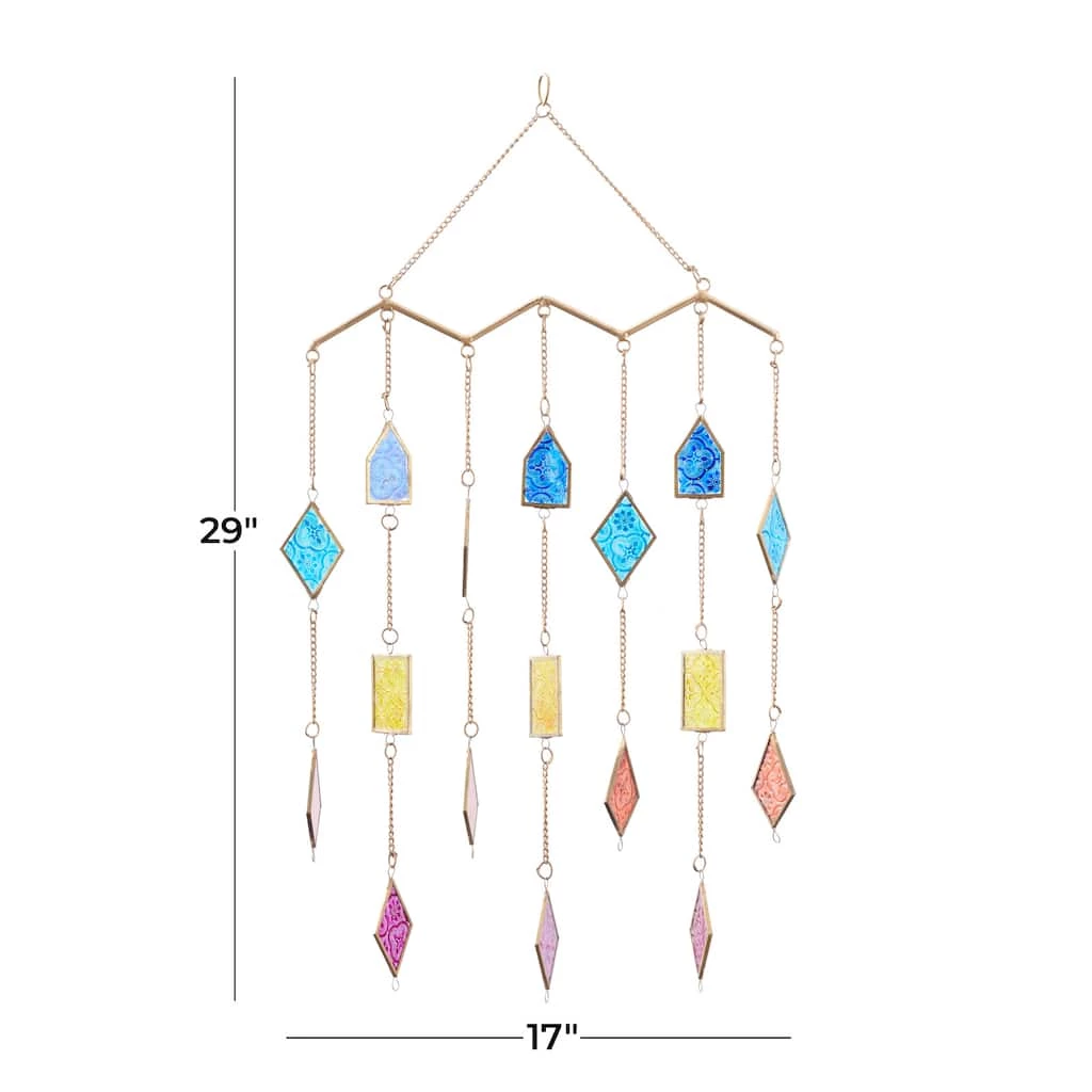 Discount π Multi Metal Contemporary Windchime, 29" x 17" x 2" by Ivory and Iris π 7 Discount π Multi Metal Contemporary Windchime, 29" x 17" x 2" by Ivory and Iris π - Image 7