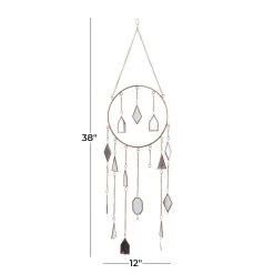 Brand new 🎉 Brass Metal Contemporary Windchime, 38" x 12" x 2" by Ivory and Iris 🌟 -Cheap Ivory and Iris Store D610970S 7