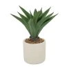 Best deal 👍 2.5ft. Potted White Plastic Contemporary Artificial Foliage by Ivory and Iris 🎁