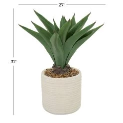 Best deal 👍 2.5ft. Potted White Plastic Contemporary Artificial Foliage by Ivory and Iris 🎁 -Cheap Ivory and Iris Store D611169S 6