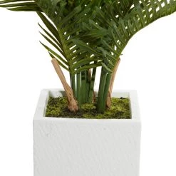 Best reviews of ✔️ 3.5ft. Potted White Fiberglass Contemporary Artificial Foliage by Ivory and Iris 😍 -Cheap Ivory and Iris Store D611171S 3