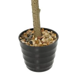 Best Pirce 🎉 55" Green Vinyl Contemporary Potted Artificial Tree by Ivory and Iris 😍 -Cheap Ivory and Iris Store D611174S 3