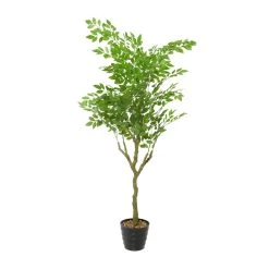 Flash Sale 🎉 61" Green Vinyl Contemporary Potted Artificial Tree by Ivory and Iris 🤩