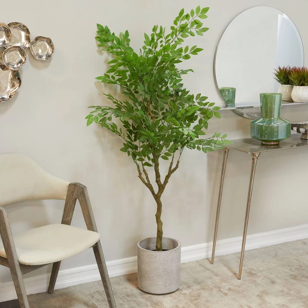 Flash Sale π 61" Green Vinyl Contemporary Potted Artificial Tree by Ivory and Iris π€© 7 Flash Sale π 61" Green Vinyl Contemporary Potted Artificial Tree by Ivory and Iris π€© - Image 7