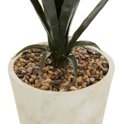 Best deal 👍 3.5ft. Potted Beige Plastic Contemporary Artificial Foliage by Ivory and Iris 🎉 -Cheap Ivory and Iris Store D611192S 3