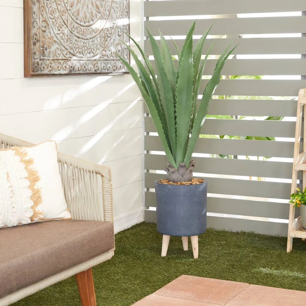 Best deal βοΈ 2ft. Modern Style Aloe Vera Artificial Foliage in Blue Pot by Ivory and Iris π 7 Best deal βοΈ 2ft. Modern Style Aloe Vera Artificial Foliage in Blue Pot by Ivory and Iris π - Image 7