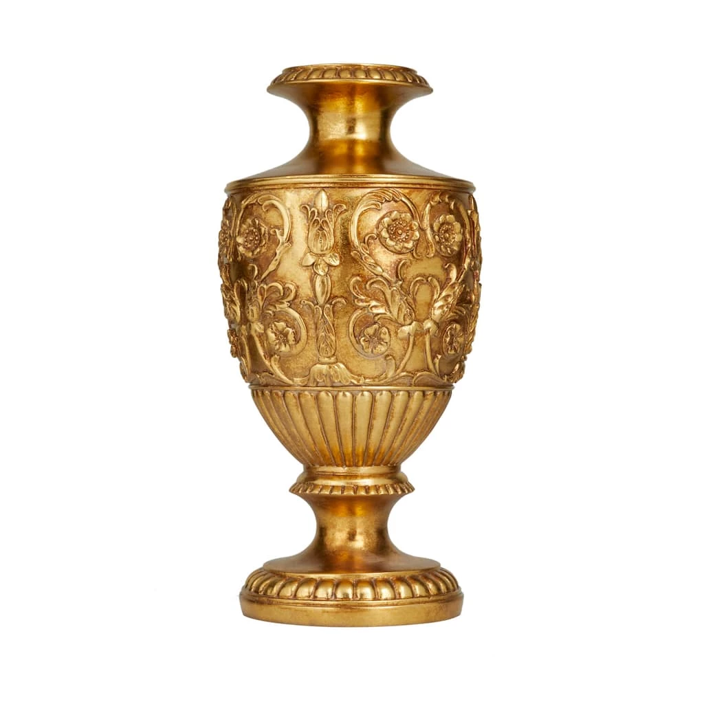 Brand new 𧨠Gold Polystone Traditional Vase, 8" x 8" x 8" by Ivory and Iris β 7 Brand new 𧨠Gold Polystone Traditional Vase, 8" x 8" x 8" by Ivory and Iris β - Image 7