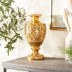 Brand new 𧨠Gold Polystone Traditional Vase, 8" x 8" x 8" by Ivory and Iris β 17 Brand new 𧨠Gold Polystone Traditional Vase, 8" x 8" x 8" by Ivory and Iris β -Cheap Ivory and Iris Store D611368S 9
