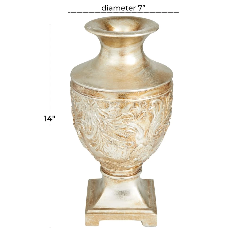 Brand new π Gold Polystone Traditional Vase, 7" x 7" x 7" by Ivory and Iris π₯ 7 Brand new π Gold Polystone Traditional Vase, 7" x 7" x 7" by Ivory and Iris π₯ - Image 7