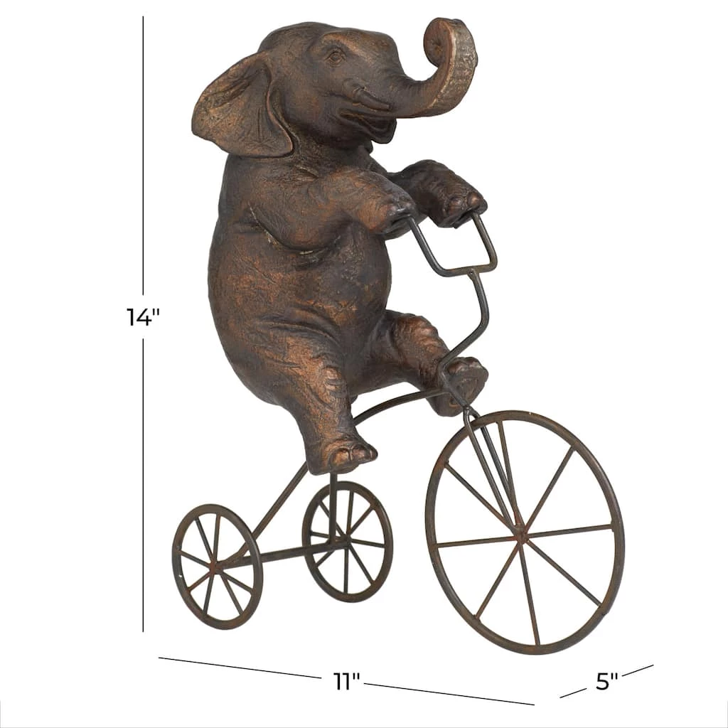 Best Sale π Bronze Polystone Eclectic Sculpture, 14" x 5" x 11" by Ivory and Iris π₯ 6 Best Sale π Bronze Polystone Eclectic Sculpture, 14" x 5" x 11" by Ivory and Iris π₯ - Image 6