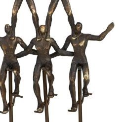 Best deal 👏 Bronze Polystone Contemporary Sculpture, 20" x 9" x 3" by Ivory and Iris 👍 -Cheap Ivory and Iris Store D612193S 5