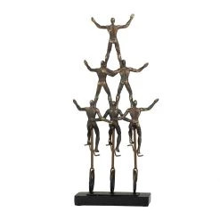 Best deal 👏 Bronze Polystone Contemporary Sculpture, 20" x 9" x 3" by Ivory and Iris 👍 -Cheap Ivory and Iris Store D612193S 6