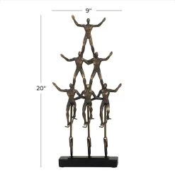 Best deal 👏 Bronze Polystone Contemporary Sculpture, 20" x 9" x 3" by Ivory and Iris 👍 -Cheap Ivory and Iris Store D612193S 7