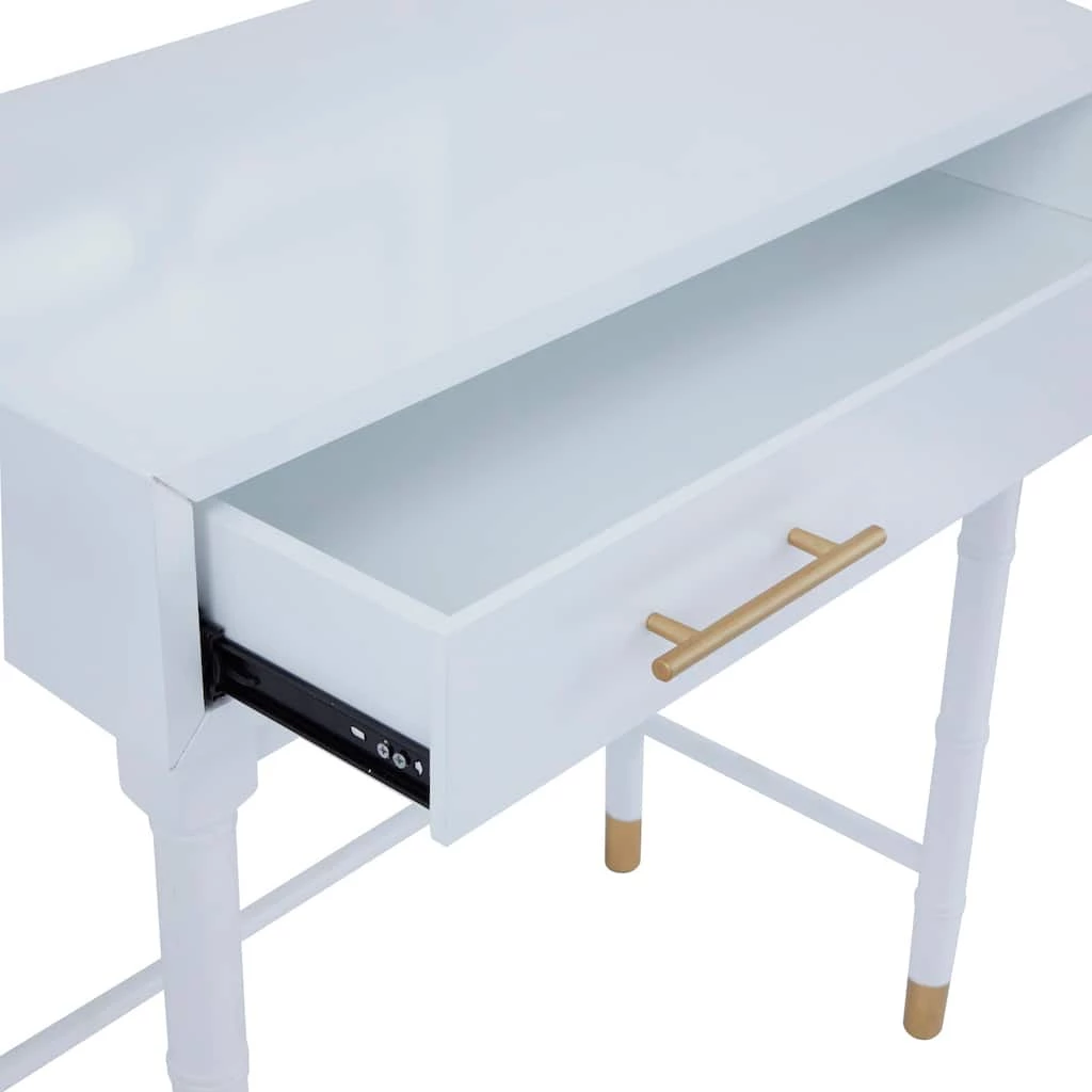 Outlet π Set of 2" White Wood Traditional Console Table with Mirror, 31" x 31" x 16" by Ivory and Iris π― 3 Outlet π Set of 2" White Wood Traditional Console Table with Mirror, 31" x 31" x 16" by Ivory and Iris π― - Image 3