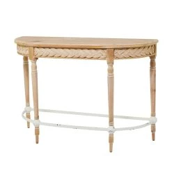 Best deal 🎁 Brown Wood Modern Farmhouse Console Table 31" x 44" x 16" by Ivory and Iris 🛒